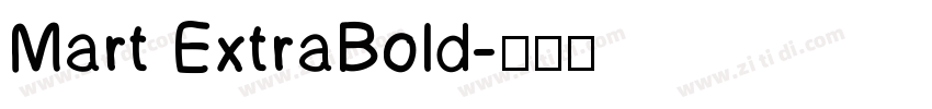 Mart ExtraBold字体转换